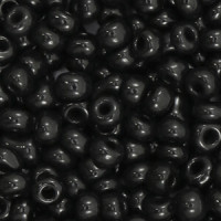 Glasperlen rocailles 6/0 (4mm) Black